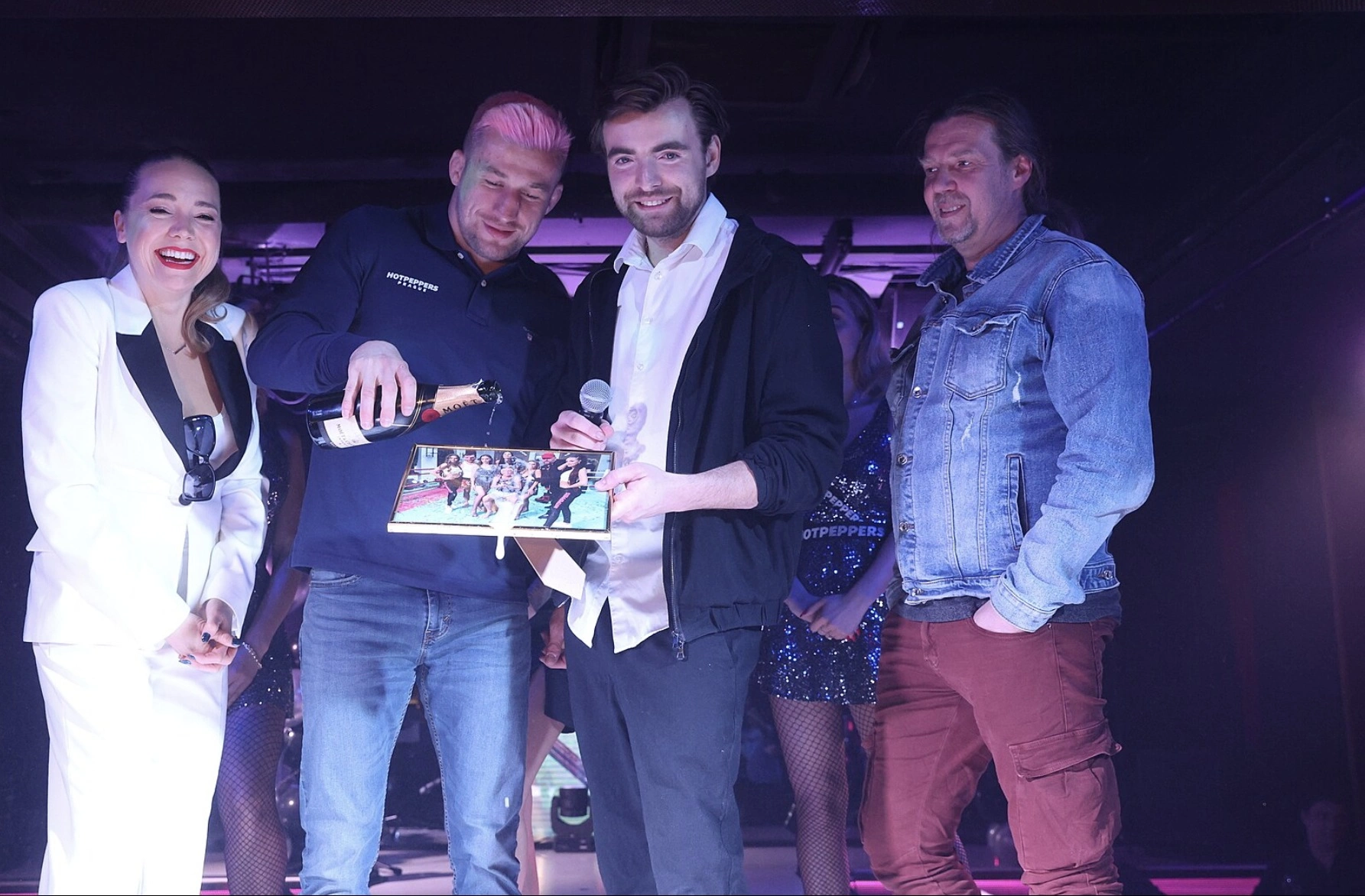 Launch of David Peto's new music video in Hotpeppers club